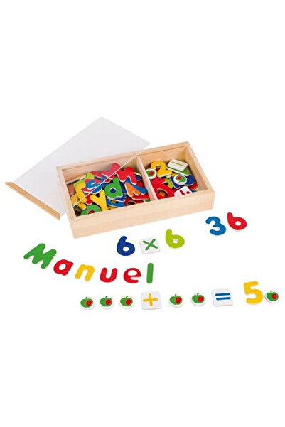 Goki Magnetic Numbers and Letters, 90 Pieces, 3 Years+, - Educational Toys