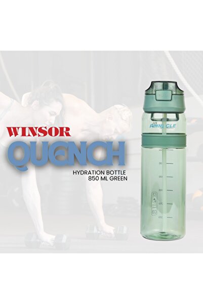 Winsor Pinnacle Quench Hydration Bottle (850ML,Green)