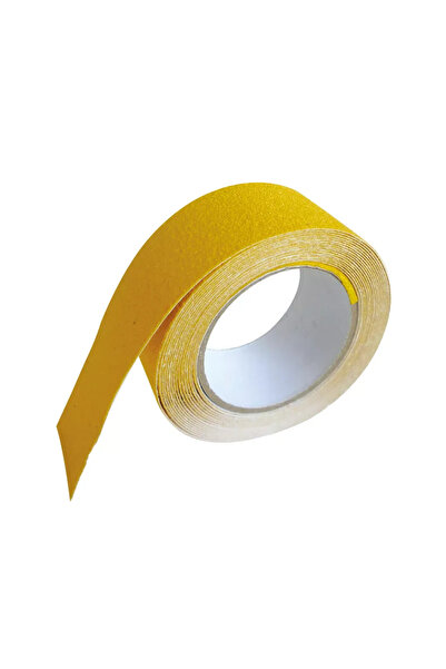 CARBOY Bandă adezivă antiderapantă, granule abrazive, galbenă, 50 mm x 5 m