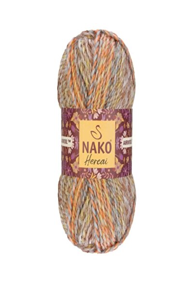 NAKO 5 броя Hercai Ebruli жилетка, шал, шал, шапка, прежда за ръчно плетене 7...