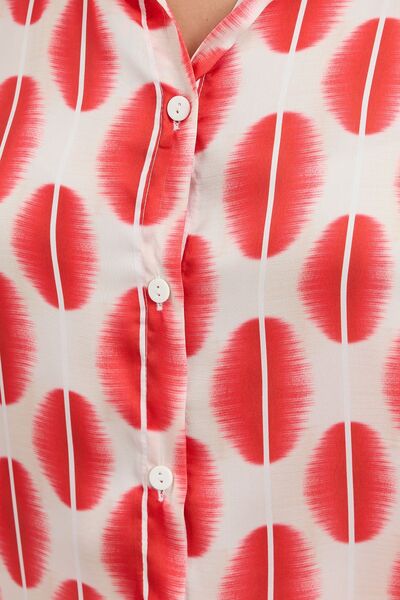 Hiccup Sbdart Aten Coated Long Sleeve Button down Shirt