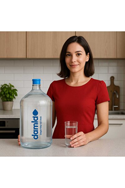 Damla Cam Damacana 15 LT - (Paşabahçe) + Kapak