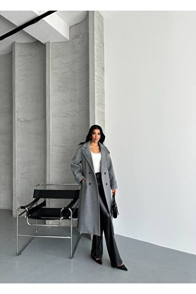 motix Oversize Kesim Kaşe Kaban