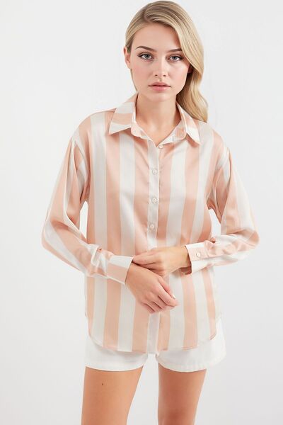 Hiccup Sbdart Aten Coated Long Sleeve Button down Shirt