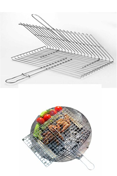 garaccu Paslanmaz Saplı Balık Et Izgara Teli + Yelpaze ( Adet Fiyatıdır) 25x40