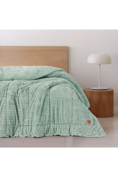Cotton Box Winter Blanket Cocolino Double Bed, Cotton Box, Wave Green Sage