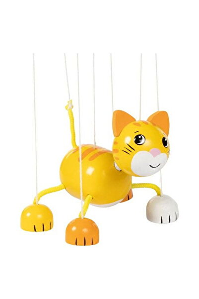 Goki Marioneta pisica, de lemn, 11.5 cm, 3 ani+,