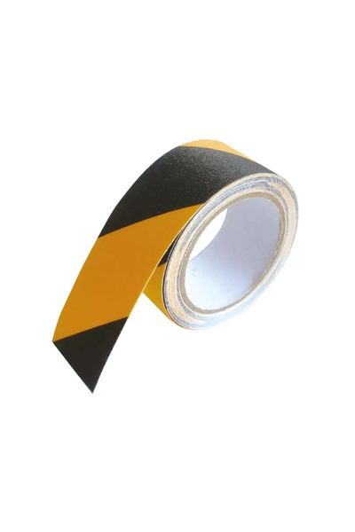 CARBOY Bandă adezivă antiderapantă, granule abrazive, 5m, negru/galben