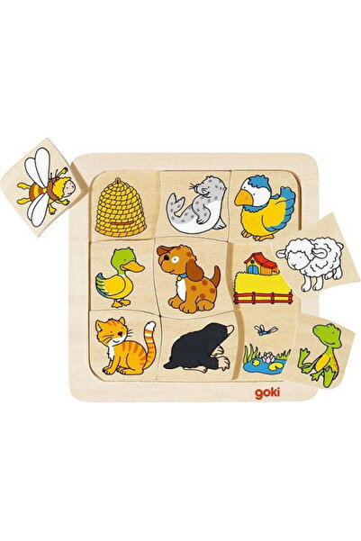 Goki Puzzle Incastru Copii 2 Ani+ Unde Locuiesc Animalele