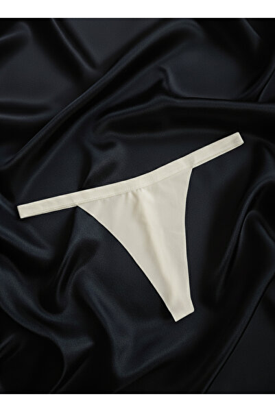 Hmd Üçlü Poliamid Kırmızı Beyaz Ekru String Kadın Tanga Rahat & Esnek