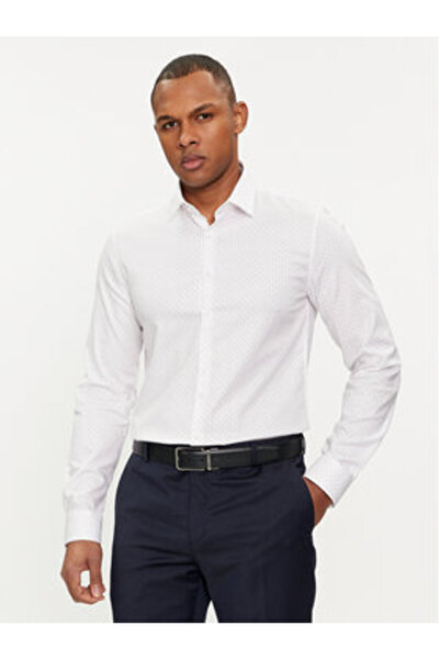 Calvin Klein Ανδρικό Πουκάμισο K10K112884 Λευκό