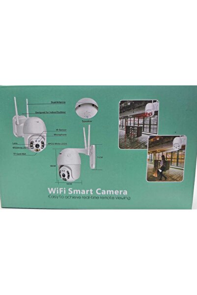 SmartVision Wifi Ptz Yapay Zeka 3MP Dış Cephe Kablosuz Güvenlik Kamerası