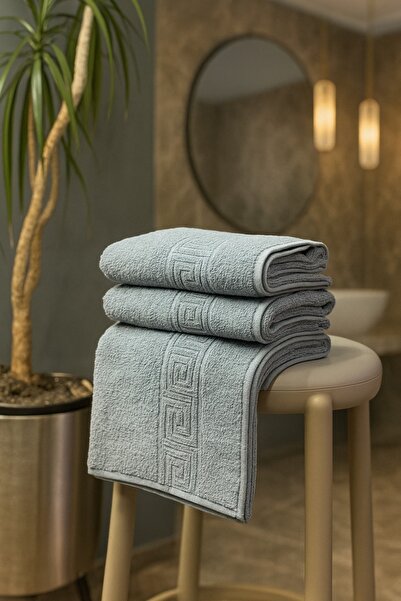 HORECA PAPATYA Set of 3 towels with Greek pattern 50x90