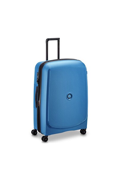 Delsey Belmont Plus Non Expandable 4 Wheels Hard Trolley, 70 cm, Blue