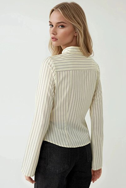 Hiccup Slim Fit Çizgili Gömlek