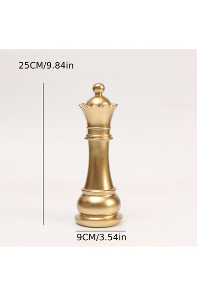 Choice تمثال شطرنج دولي للملكة، قطعة واحدة، ديكور، تمثال شطرنج من الراتنج، قط...