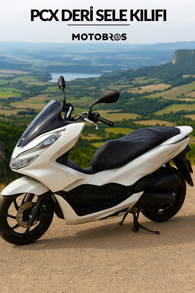 Motobros Honda PCX Uyumlu Deri Koltuk Sele Kılıfı – Su Geçirmez, Kaymaz, Koru...