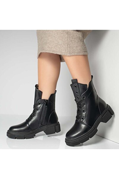 BMoD Ghete negre de damă cu fermoar MOD12846