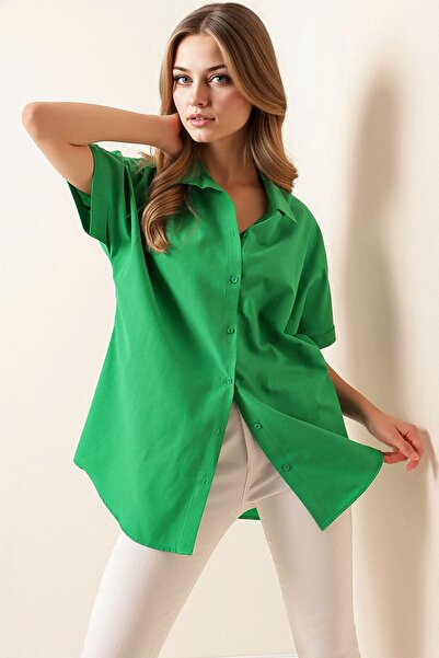 Hiccup Bdart Buttoned Poplin Shirt and Collar