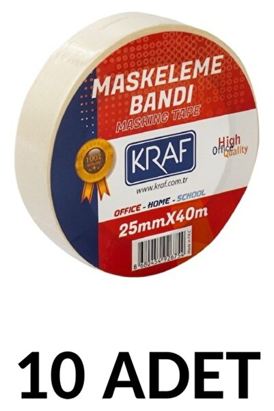 KRAF 10 komada maskirne trake 25 mm x 40 metara papirne trake