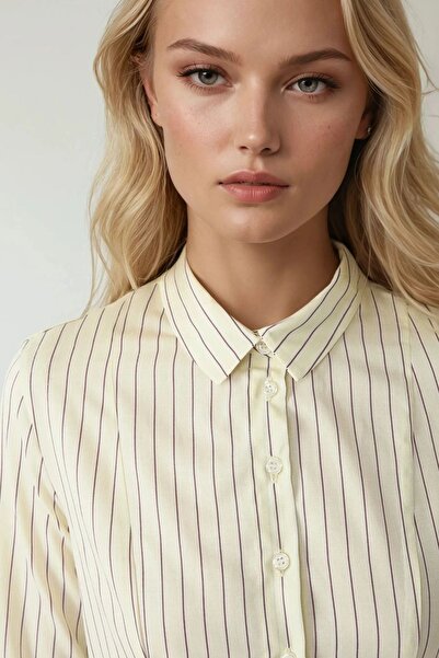 Hiccup Slim Fit Çizgili Gömlek