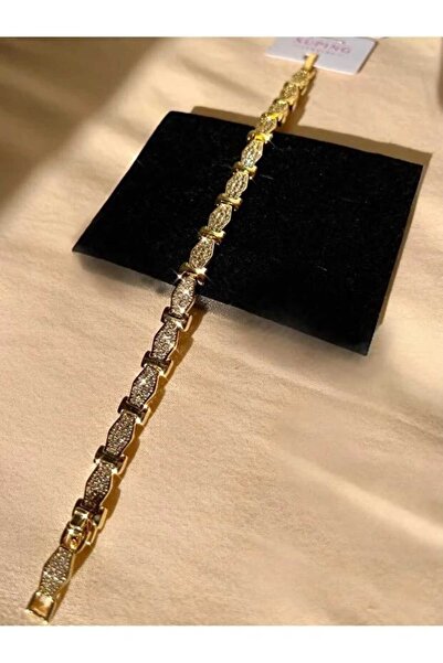 bies butik Zircon Stone Vip Model Modern Steel Bracelet