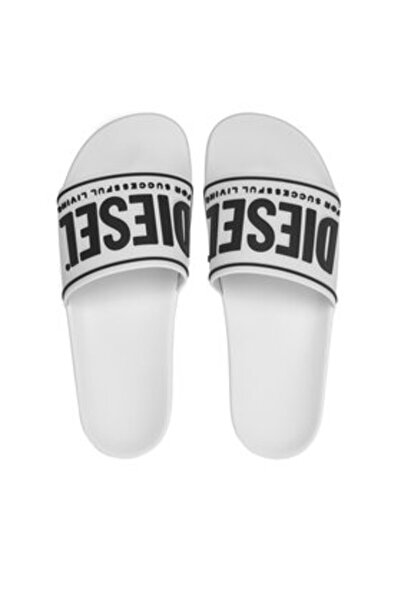 Diesel γυναικείες σαγιονάρες Y02854P4441 λευκές