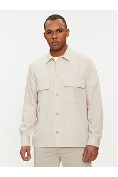 Calvin Klein Ανδρικό Πουκάμισο K10K111364 Μπεζ