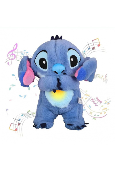 Lilo & Stitch Cusătură interactivă de pluș – Respiră și lumină de noapte moale