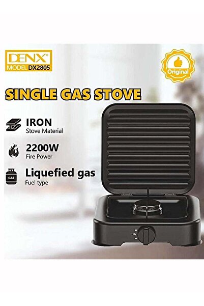 Denx 2200W Portable Single Gas Stove, Suitable for Indoor and Outdoor Cooking