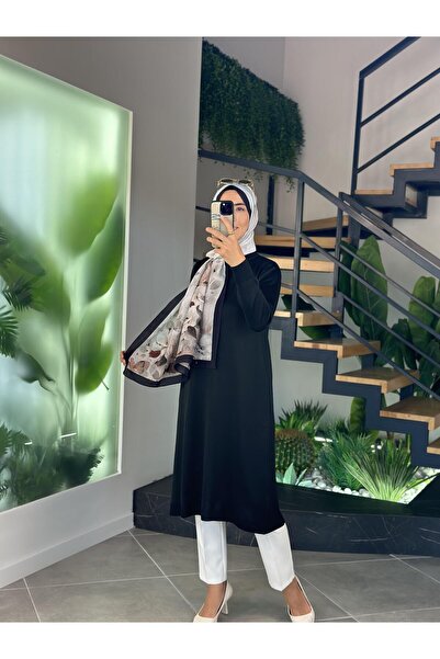 Armine Trend Fermuarlı Triko Tunik 25YTD4113 Siyah