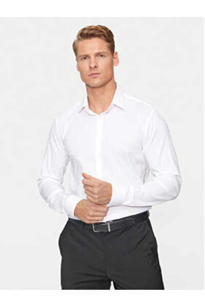 Calvin Klein Ανδρικό Πουκάμισο K10K113182 Λευκό