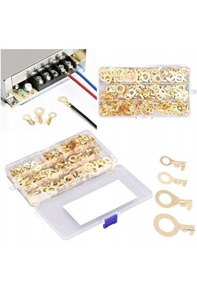 Rosfix Set Conectori Ochi M5–M10 300 Buc | Alamă | Conductivitate Ridicată