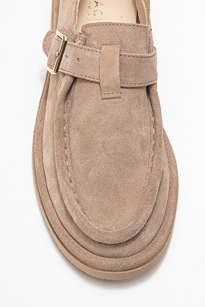 Dericlub Pantofi casual confort pentru femei din piele naturală RC 40228 BEIGE