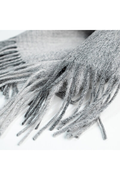 Artizan Suits Gray checked wool scarf