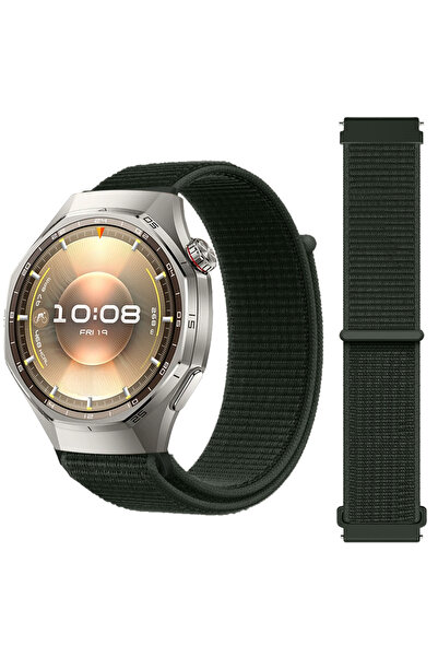 Sneezy Huawei Watch GT6 Pro 46mm İle Uyumlu Ayarlanabilir Cırt Cırtlı Yumuşak...