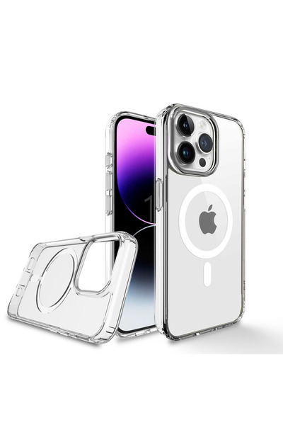 Generic Aukey iPhone 15 Pro Clear View Transparent Case Compatible with MagSafe