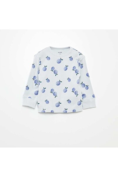 KIABI Printed knit pyjamas - 2-piece set BLUE