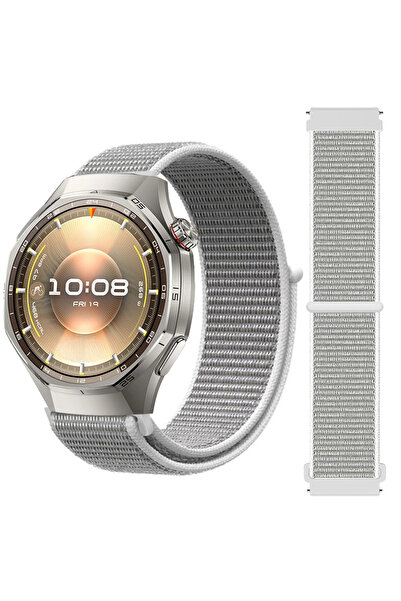 Sneezy Huawei Watch GT6 Pro 46mm İle Uyumlu Ayarlanabilir Cırt Cırtlı Yumuşak...