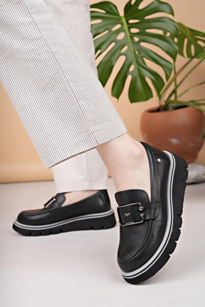 Mammamia HAKİKİ DERİ KADIN LOAFER AYAKKABI
