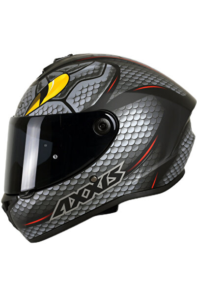 AXXIS DRAKEN S NAHESA A2 DOT VE ECE 22.06 SİYAH VİZÖR HEDİYELİ