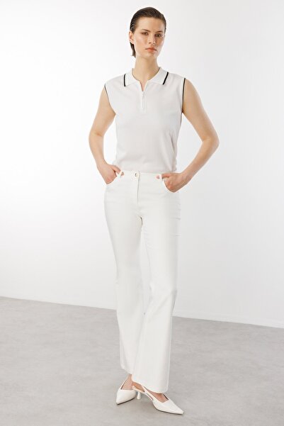 Ekol Pantaloni evazați cu cinci buzunare