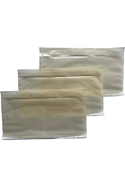 Gerçektrend Fatura Cebi Zarf Boyut 14X25 cm 250 Adet Şeffaf Yapışkanlı