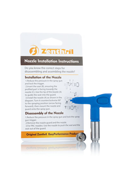 Rosfix Zenthril SoftFlow 410 Spray Gun Nozzle | 20 cm Jet | Compatible with Graco, Wagner