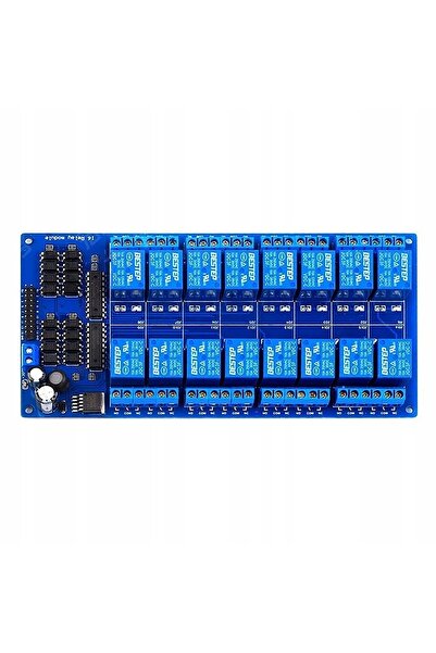 Rosfix 16 Channel 12V Relay Module | Optical Isolation, SPDT, Arduino Compatible