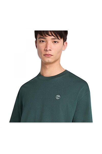 Timberland Tb0A6Gh3 Dunstan River Sleeve Tee Green Men's T-Shirt