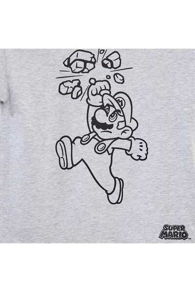 KIABI Mario printed T-shirt GREY