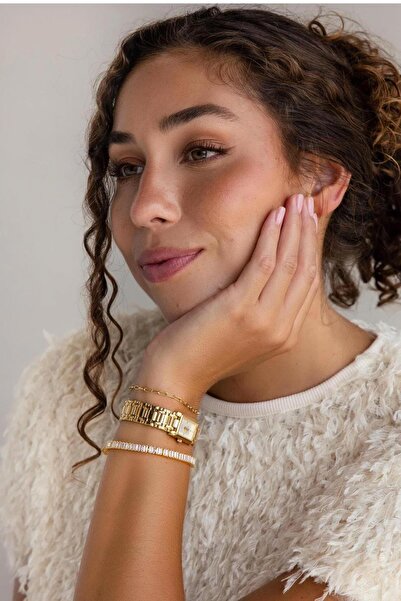 New Obsessions Fiona Baget Taşlı Su Yolu Bileklik- 5 mm Taşlı