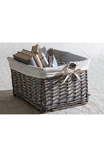 LUNA HOME Set 2 cosuri de depozitare »California« din țesătură de ratan, 30x2...