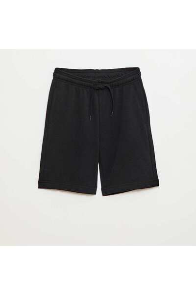 KIABI Lightweight sweatshirt fabric shorts BLACK